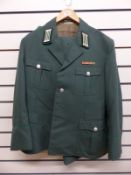A German police officer's uniform comprising tunic, trousers,