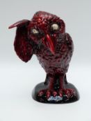 Kevin Francis / Peggy Davies Ceramics figure of a grotesque bird 'The Listener' modelled by Robert