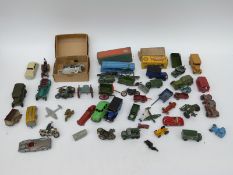 Over 30 Dinky, Matchbox and similar diecast model vehicles,