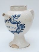 A 17th/18thC Cydoneor pedestal drug/apothecary jar (22cm tall)