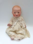 Armand Marseille bisque headed doll with open mouth,