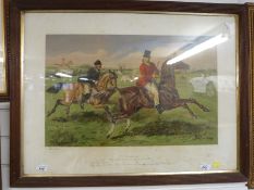 John Leach hunting print 'No Consequence',