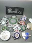 A collection of police badges relating to Royal Parks Constabulary, two Hammersmith and Fulham,