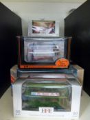 Fourteen Exclusive First Editions (EFE) diecast model buses and coaches,