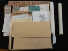 A quantity of ephemera relating to Captain B.M.