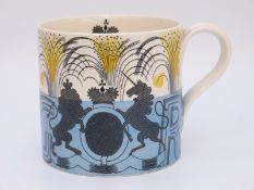 Eric Ravilious for Wedgwood Commemorative 1937 King George VI and Queen Elizabeth Coronation mug