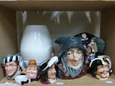 A quantity of Royal Doulton character jugs etc