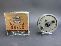 Rapidex centrepin fishing reel in box