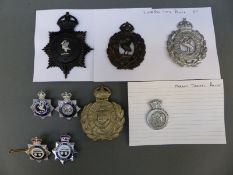 A collection of police badges relating to Liverpool City Police,