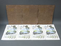 Seven 1920's Fiat vintage car brochures including 9hp and 12hp models