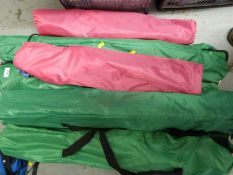 Seven fold out travelling chairs