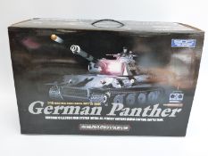 SQS 1:16 scale remote control German Panther bullet shooting tank in original box