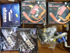 Okuma & Lineaeffe boxed fixed spool reels,