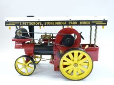 Wilesco D465 live steam showman's engine with slip eccentric reversing,