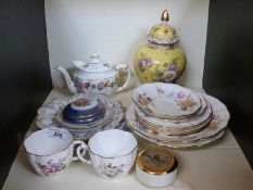 A collection of Royal Crown Derby Derby Posies pattern tea and dinnerware, Dresden,