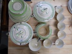 Art Deco Solian Soho Pottery dinnerware in the Fashion design