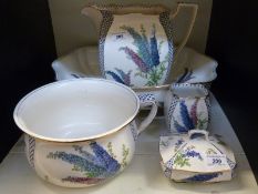 A Grimwades toilet set including jug and basin,