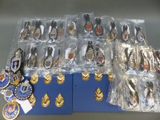 Approximately 130 European police badges,