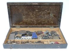 Marklin metal construction set with some Meccano pieces,