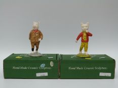 Beswick limited edition Rupert Bear and Algy Pug (457/2500) with box and certificate