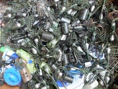 A very large collection of various swim feeders