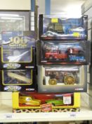 Six Corgi diecast model vehicles including Only Fools and Horses, Vintage Glory of Steam,