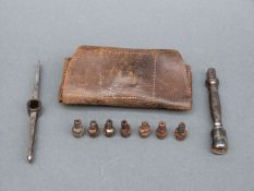 A two part nipple wrench,