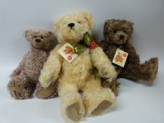 Three Hermann Original teddy bears,