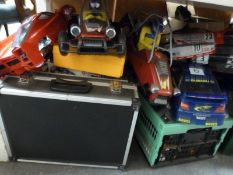 A very large quantity of remote control model cars, parts and accessories including radio gear,