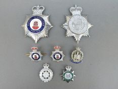 A collection of police badges relating to Royal Gibraltar Police