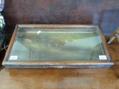 A table top display cabinet (W57 x D29 x H13cm)