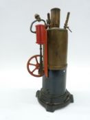 Bing vertical live steam stationary steam engine with fixed cylinder engine,