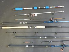Four sea fishing boat rods including Masterline Toothy Critter