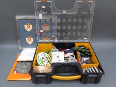 A large quantity of mainly European police cloth insignia,