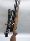 Air Arms S510 Xtra .22 air rifle with carved semi-pistol grip and Tasco 2.5x1-10x.