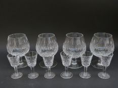 A set of six Waterford Crystal liqueur glasses in Lismore pattern, 8.