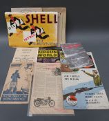 A quantity of WWI and WWII related ephemera to include Daily Express war maps,