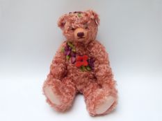 Steiff Original Club Edition 2007 'Marianne Meisel' 420771 teddy bear with rose colour mohair,