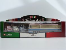 Corgi The Italian Job diecast model three piece Mini set & blue and white coach 36502,