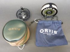 Orvis (made in England) Battenkill BBS III fly reel with spare spool, in soft case,