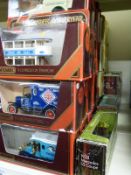 Forty-Three Matchbox Models of Yesteryear diecast model vans, cars, delivery trucks and buses,