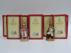 Royal Doulton Bunnykins figures including King Richard, Maid Marion, Sheriff Nottingham, Friar Tuck,