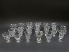 A large collection of 19th/20thC glass custard cups