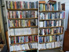 A Ladderax shelf unit comprising three 200cm tall supports (depth 20cm) and 14 x 104cm,