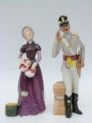 Royal Doulton figures Good Morning Ma'am and Good Morning Sir
