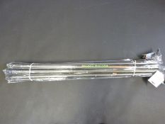 Ten 6m and 4m elasticated tele whips in plastic covers