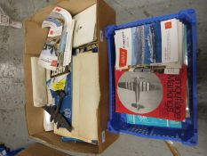 A quantity of railway and Airfix modelling books and plans