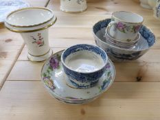 First period Worcester porcelain, 18th century tea bowls, slop bowl etc.