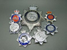 A collection of police badges relating to United Kingdom Atomic Energy Authority Constabulary and a
