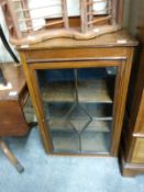 A late 19thC mahogany astragal glazed bookcase or pier cabinet (H92 x W61 x D31cm)